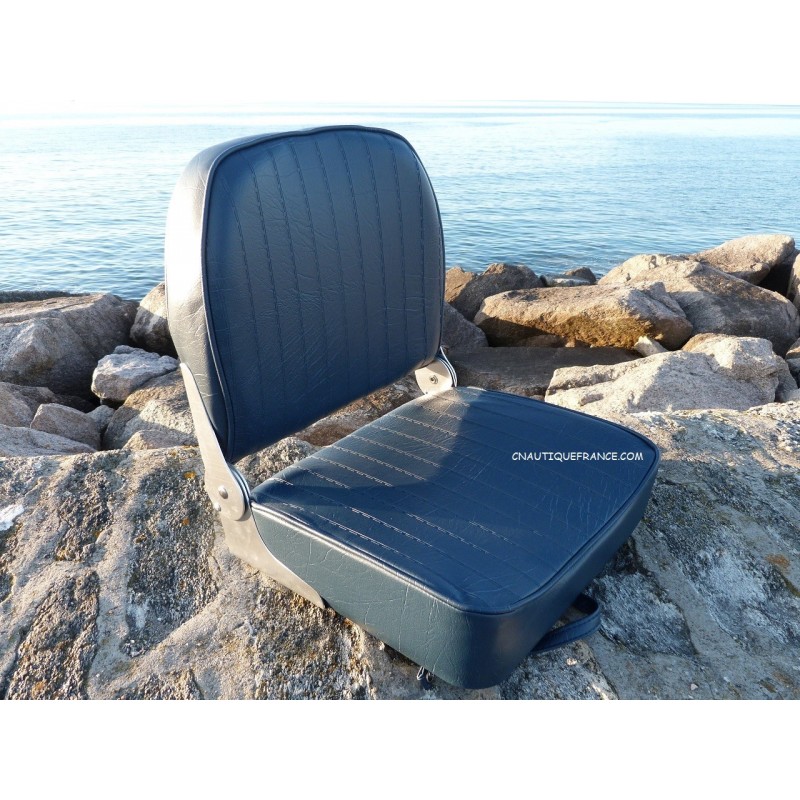 BLUE FOLDING SEAT WITH BACKREST