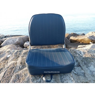 BLUE FOLDING SEAT WITH BACKREST