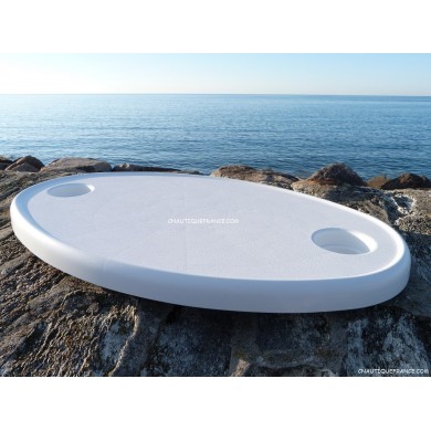 OVAL COMPOSITE TABLETOP - 76 X 45 CM