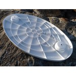 OVAL COMPOSITE TABLETOP - 76 X 45 CM