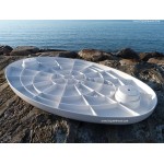 OVAL COMPOSITE TABLETOP - 76 X 45 CM