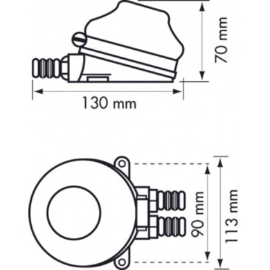 MECHANICAL FOOT PUMP WITH ALUMINUM BODY