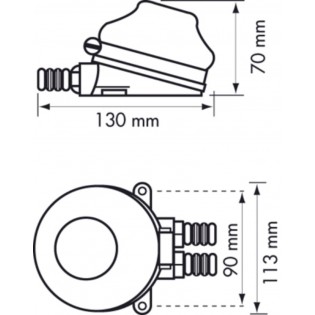 MECHANICAL FOOT PUMP WITH ALUMINUM BODY