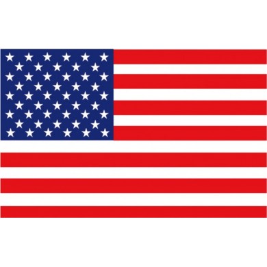 30 X 45 CM - AMERICAN COURTESY FLAG