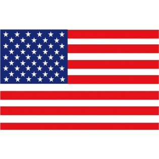 30 X 45 CM - AMERICAN COURTESY FLAG