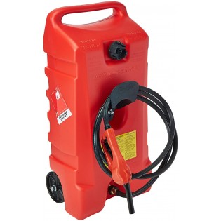 Semplifica il rifornimento del tuo battello con questo serbatoio carburante da 53L con ruote!