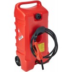 SERBATOIO PER CARBURANTE CON RUOTE E PISTOLA POMPA MANUALE - FLO AND GO DURAMAX 53L