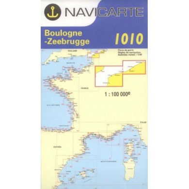 BOULOGNE - ZEEBRUGGE - NAUTICAL CHART 1010