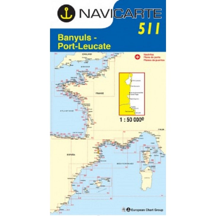 BANYULS - PORT-LEUCATE - CARTE MARINE 511