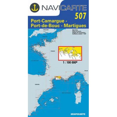 PORT-CAMARGUE - PORT-DE-BOUC - MARTIGUES - NAUTICAL CHART 507