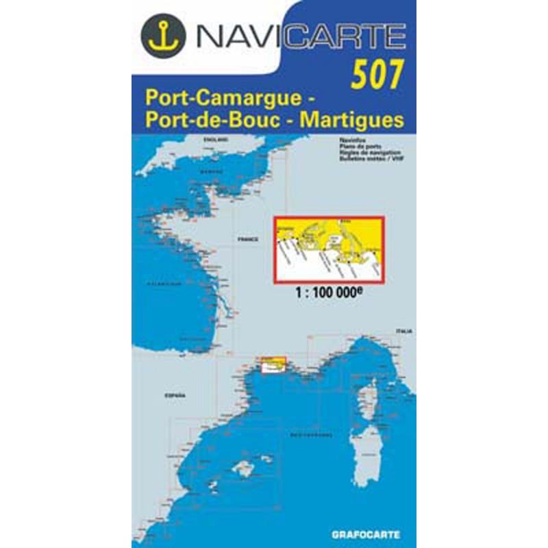 PORT-CAMARGUE - PORT-DE-BOUC - MARTIGUES - NAUTICAL CHART 507