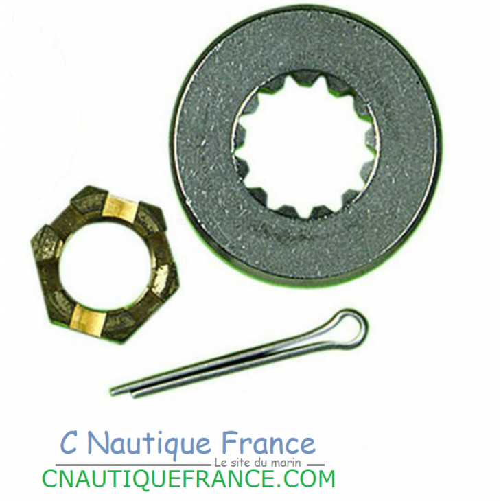 KIT ECROU D HELICE POUR EMBASE f2.5 f4 HORS BORD YAMAHA
