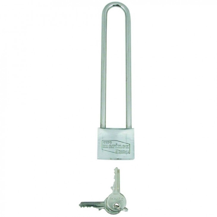 LUCCHETTO INOX MARINE 40 MM - ANSE LONGUE 150 MM