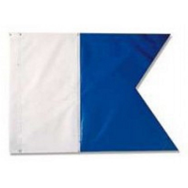 PAVILLON DE PLONGEE SOUS MARINE ALPHA 20 X 30 CM